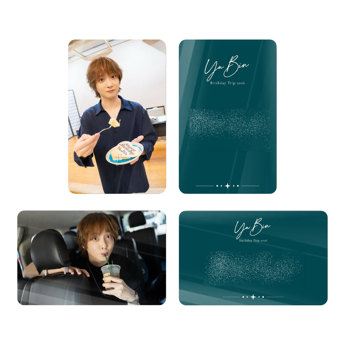 フォトカード2枚セット A《YuBin|于斌 Birthday Trip 2026》