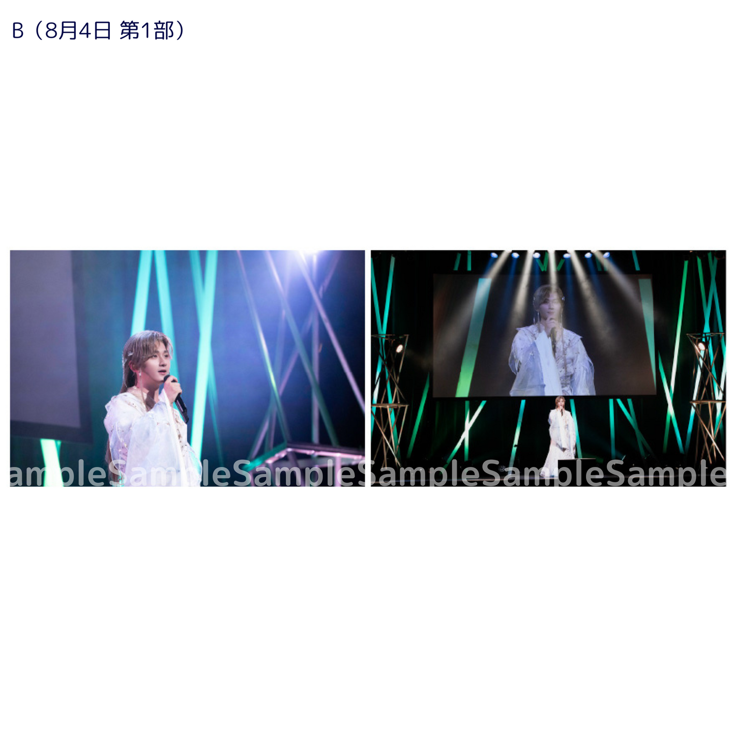 《時を超えた出会い2024・夏》ブロマイド【B】(8.4 第1部・2枚入り)|Photo【B】(Portrait |Aug. 4 Session 1 / 2 sheet)