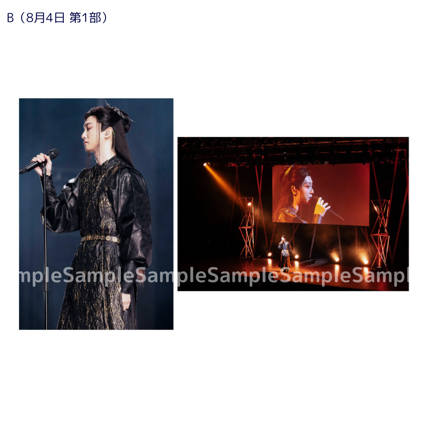 《時を超えた出会い2024・夏》ブロマイド【B】(8.4 第1部・2枚入り)|Photo【B】(Portrait |Aug. 4 Session 1 / 2 sheet)