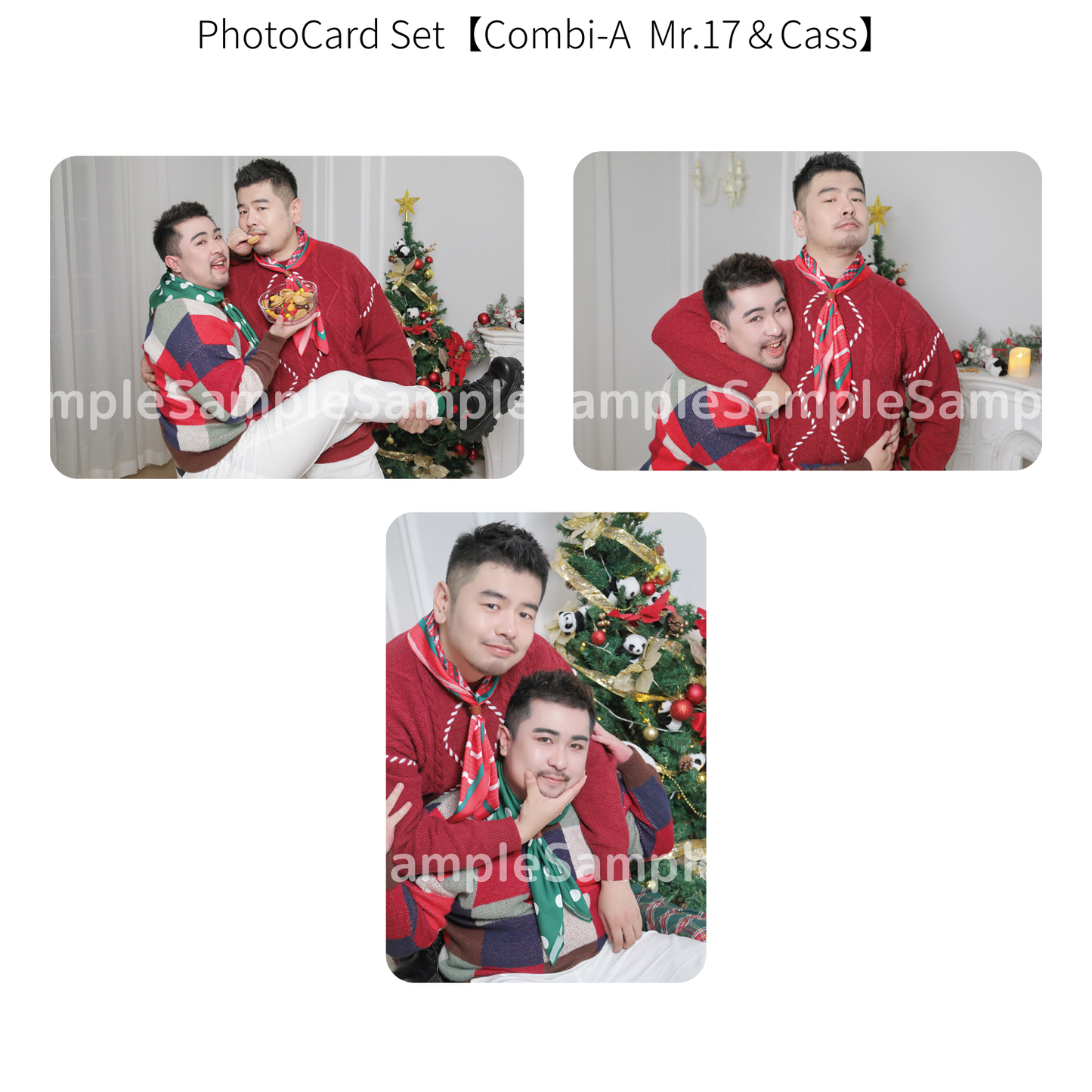 《熊猫堂ProducePandas》"Xmas Live Tour 2024"フォトカード【Combi-A】|Photo card【Combi-A】
