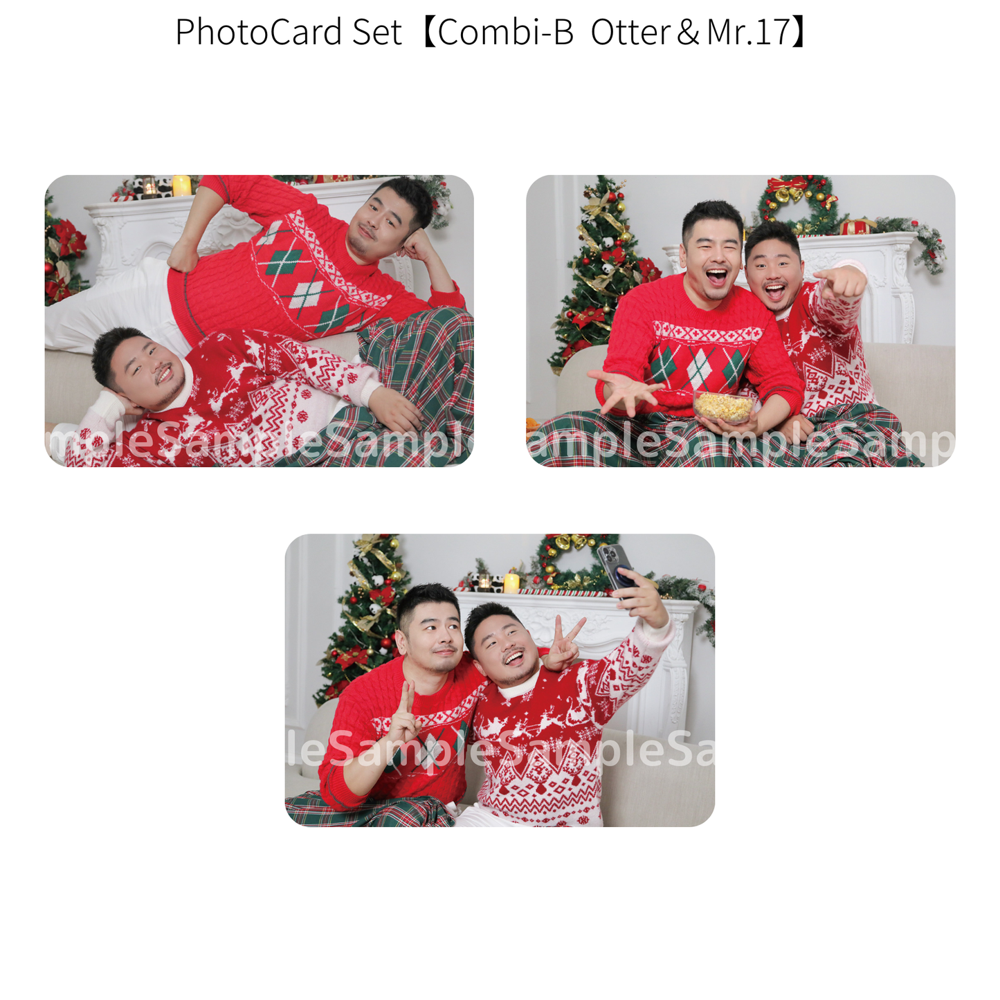 《熊猫堂ProducePandas》"Xmas Live Tour 2024"フォトカード【Combi-B】|Photo card【Combi-B】