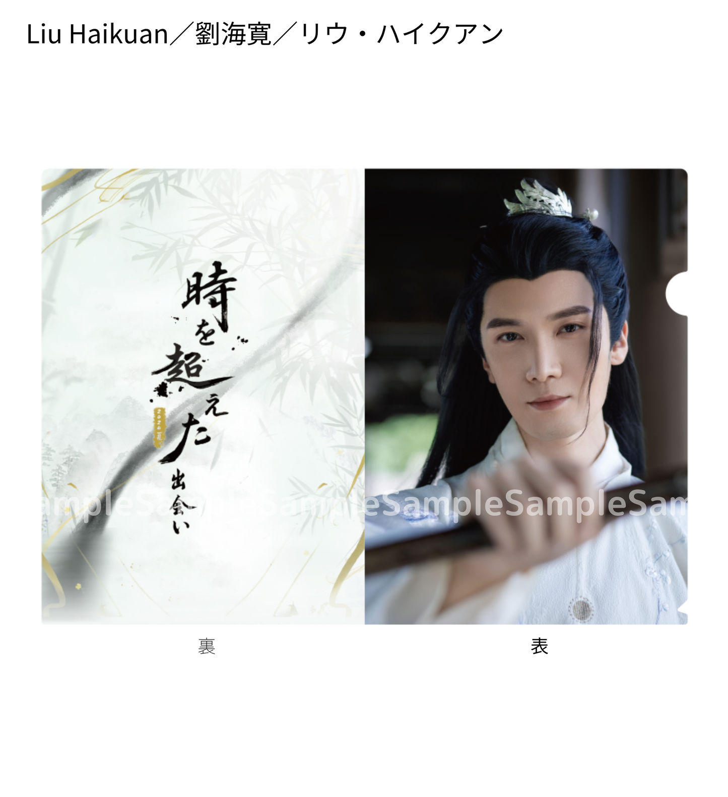 《時を超えた出会い 2024・夏》クリアファイル/Clear file folder