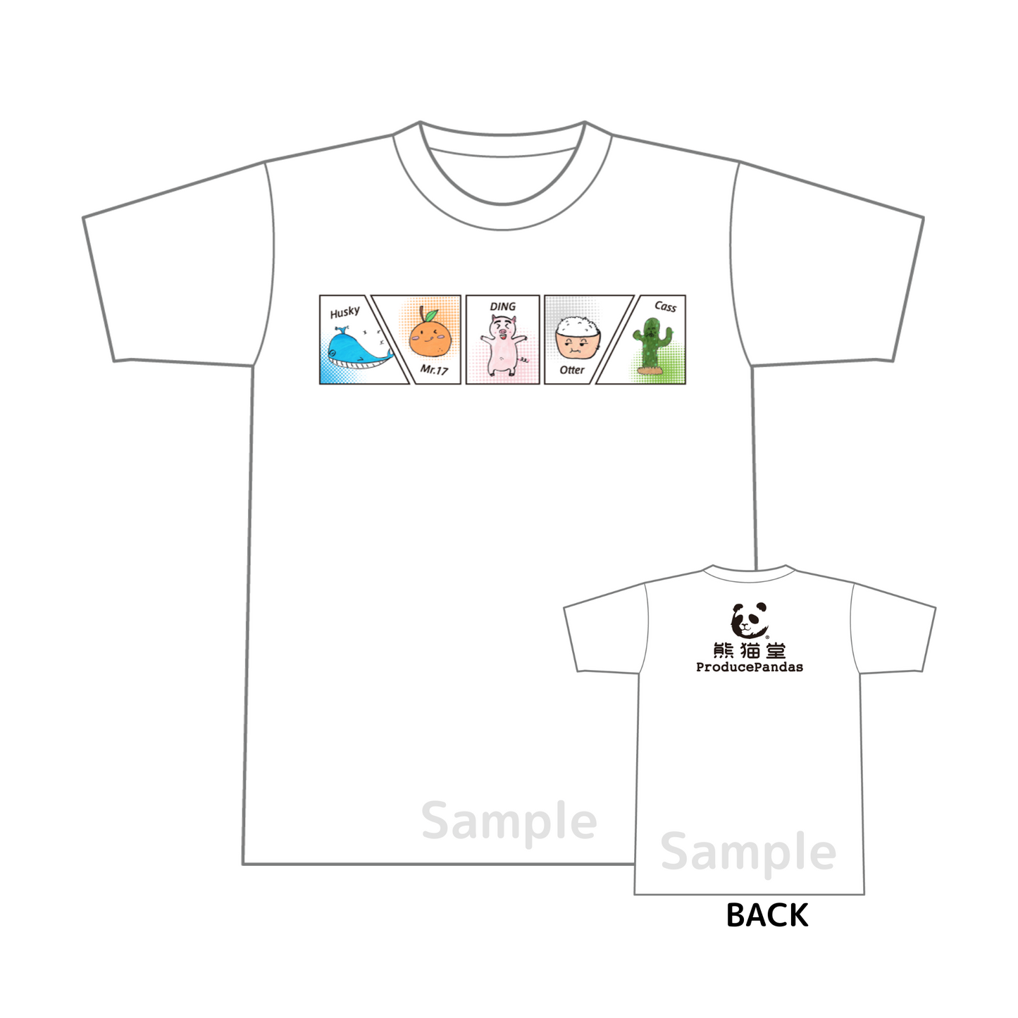 【LIVE受取/Pick up at LIVE】《熊猫堂ProducePandas》日本ライブオフィシャルTシャツ/Japan Live Official T-Shirt
