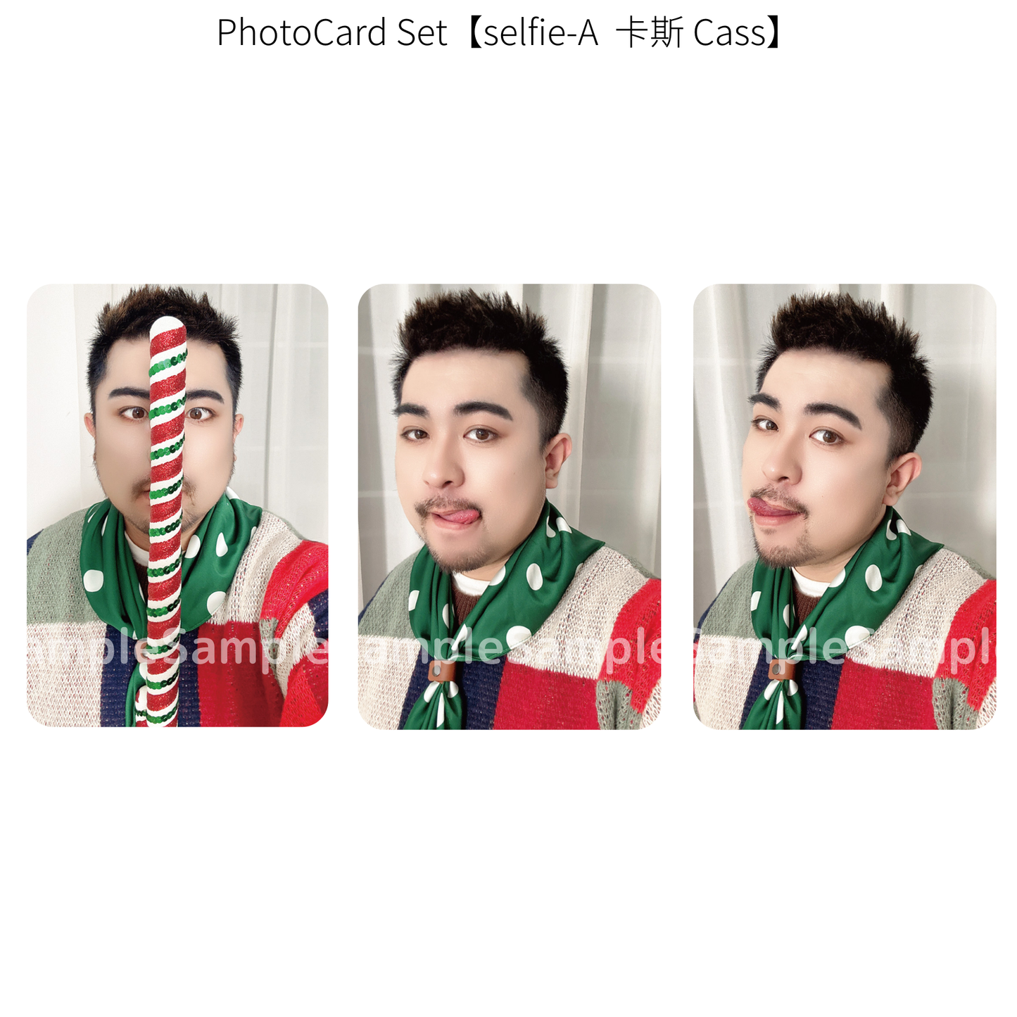 《熊猫堂ProducePandas》"Xmas Live Tour 2024"フォトカード【selfie-A】|Photo card【selfie-A】