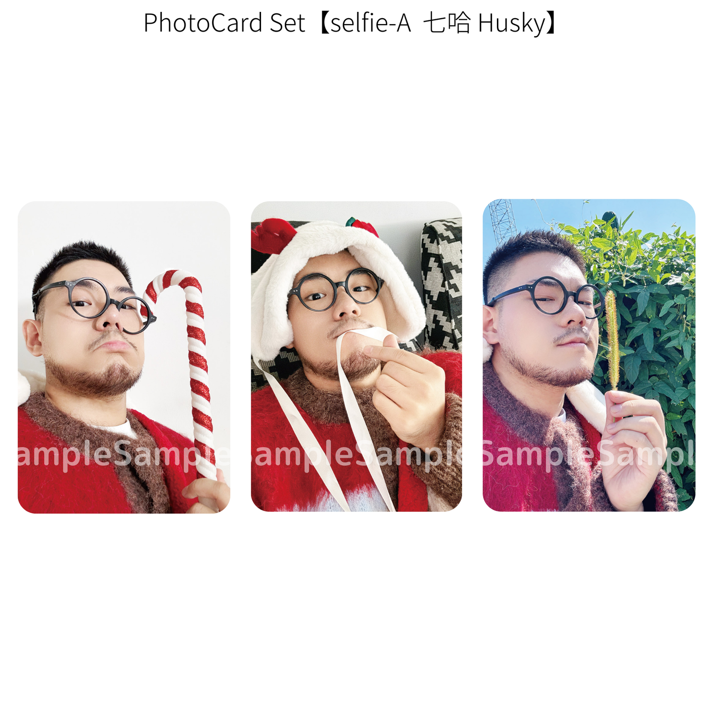 《熊猫堂ProducePandas》"Xmas Live Tour 2024"フォトカード【selfie-A】|Photo card【selfie-A】