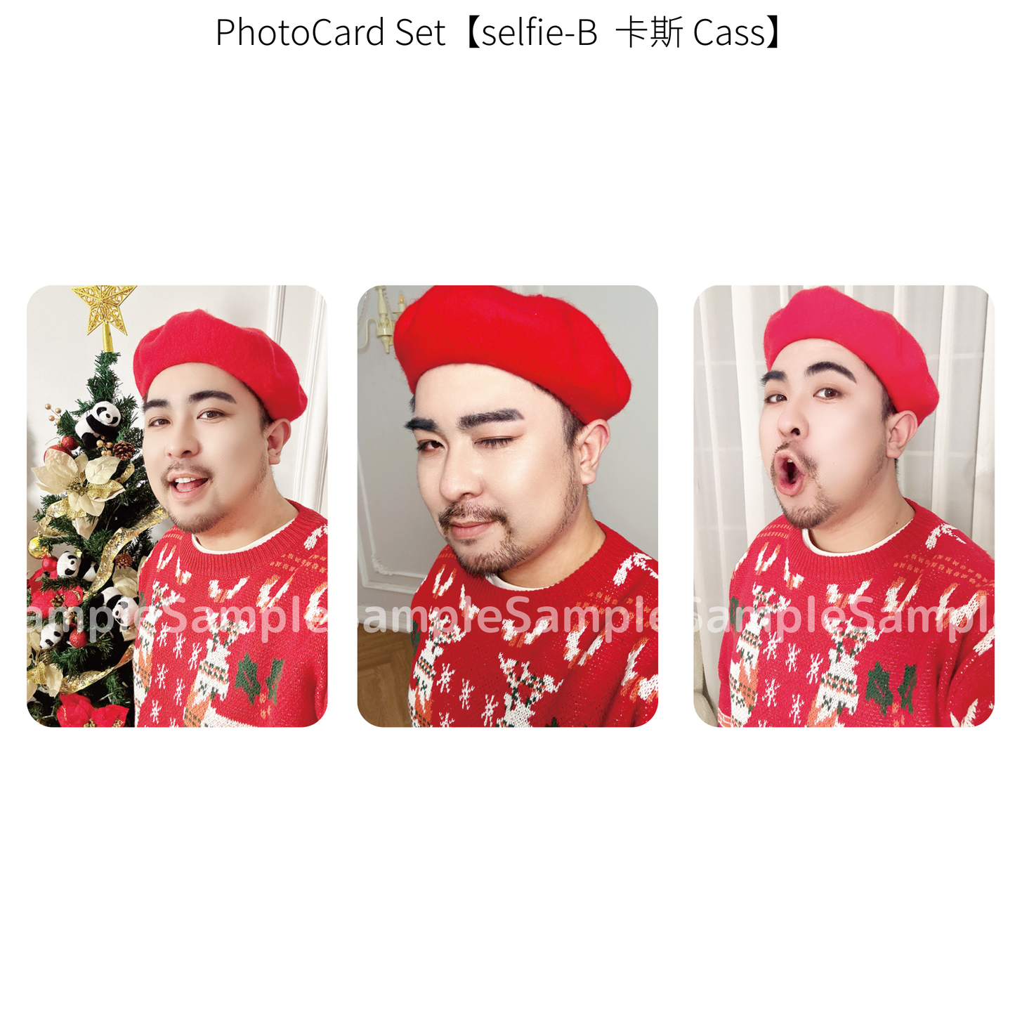 《熊猫堂ProducePandas》"Xmas Live Tour 2024"フォトカード【selfie-B】|Photo card【selfie-B】