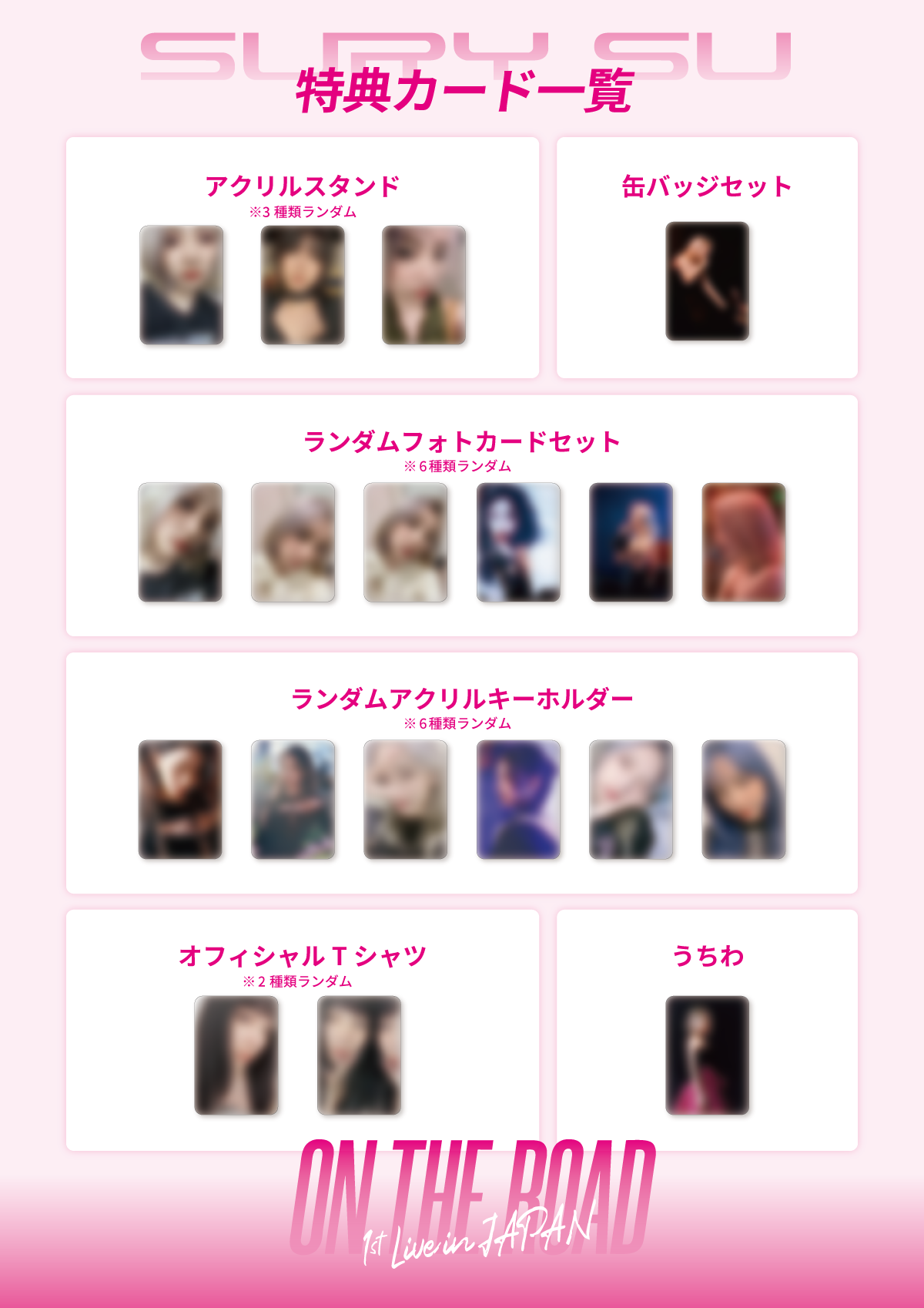《スー・ルイチー/苏芮琪/Sury Su》ランダムフォトカードセット/Random Photo Card Set