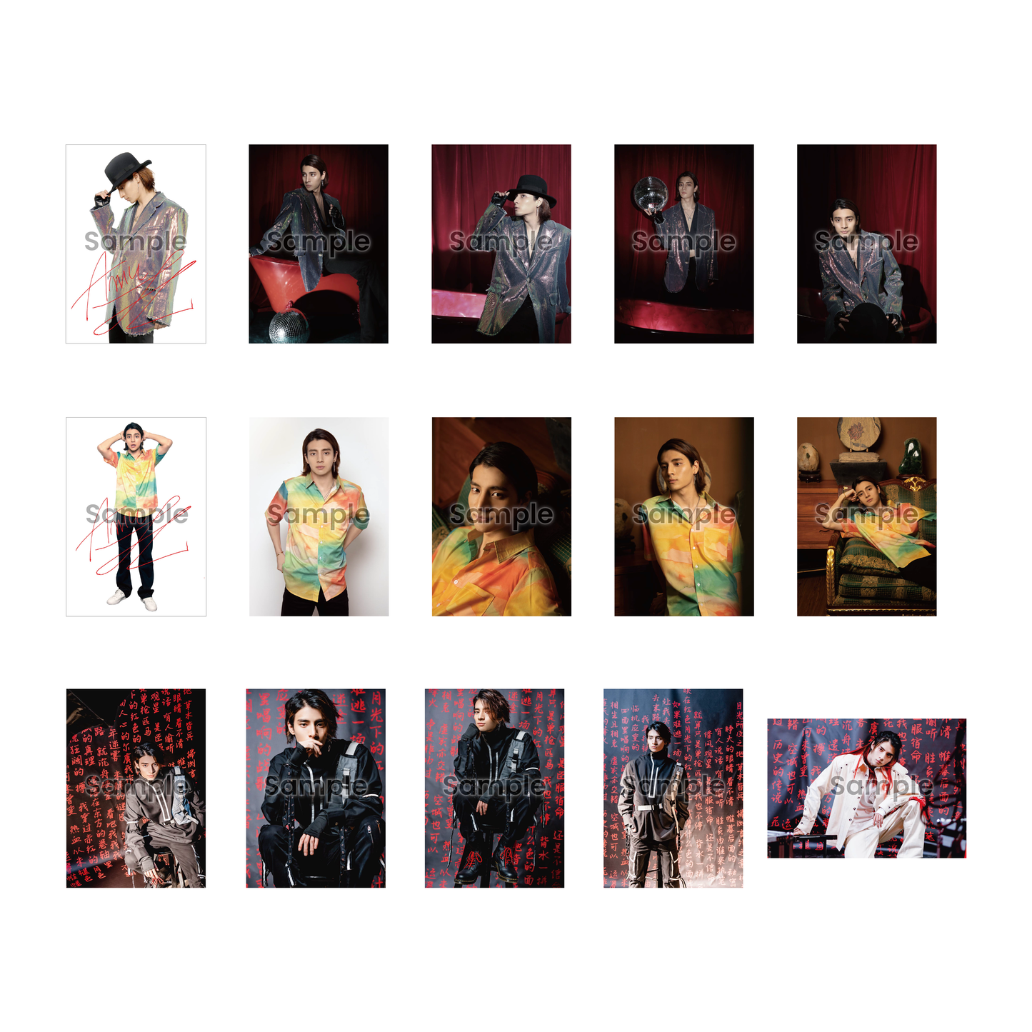 【限定ポストカード付き/Exclusive Postcard included】《羽生田挙武》生写真コンプリートセット/Complete Set of《AMU》Photos