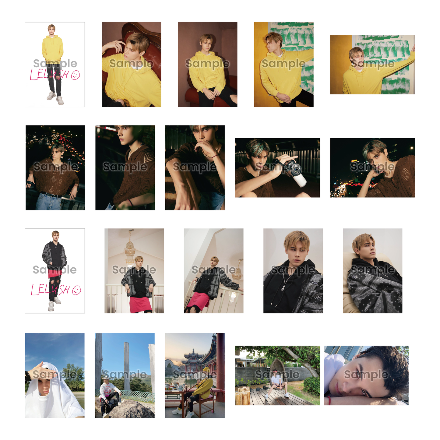 【限定ポストカード付き/Exclusive Postcard included】《リルーシュ》生写真コンプリートセット/Complete Set of《Lelush》Photos