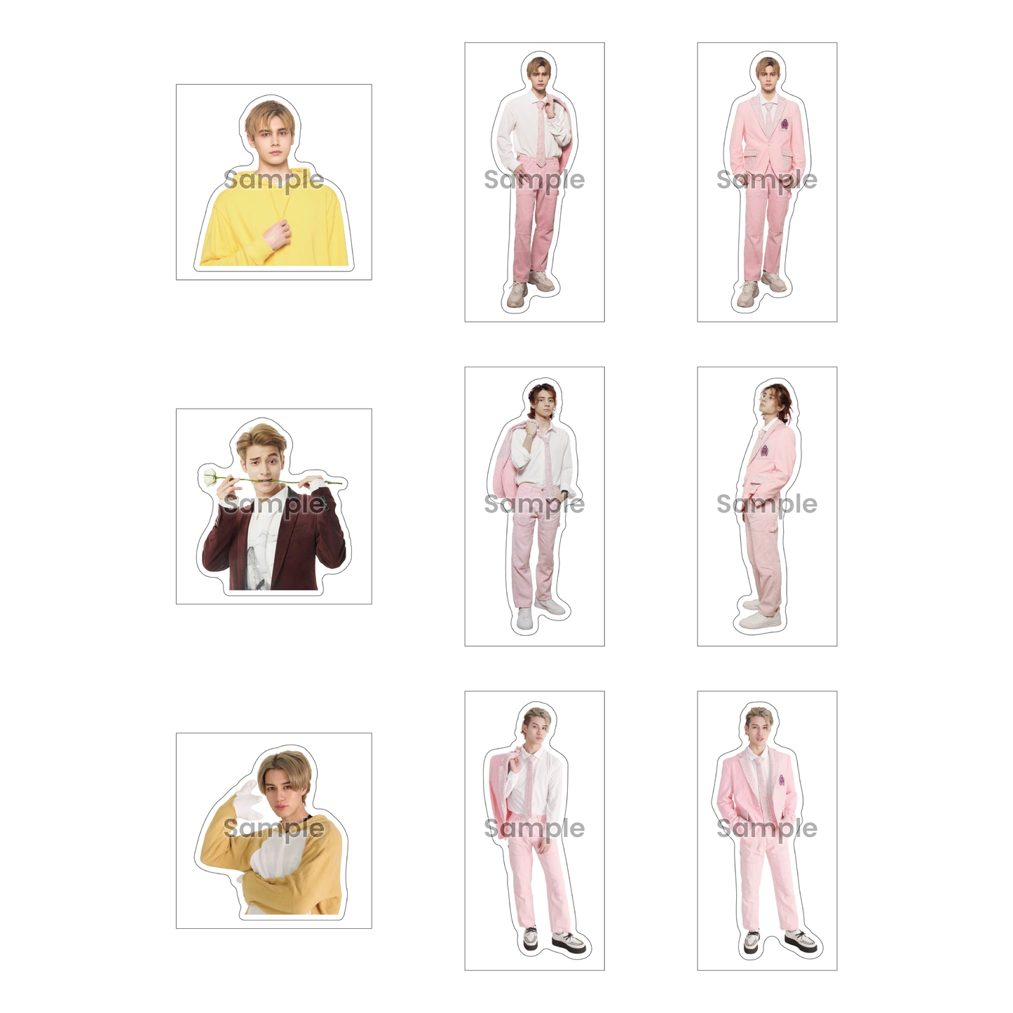 【限定写真付き/Exclusive photo included】《リルーシュ/羽生田挙武/喜内優心》ステッカーセット/Set of Stickers《Lelush/AMU/Yuu》