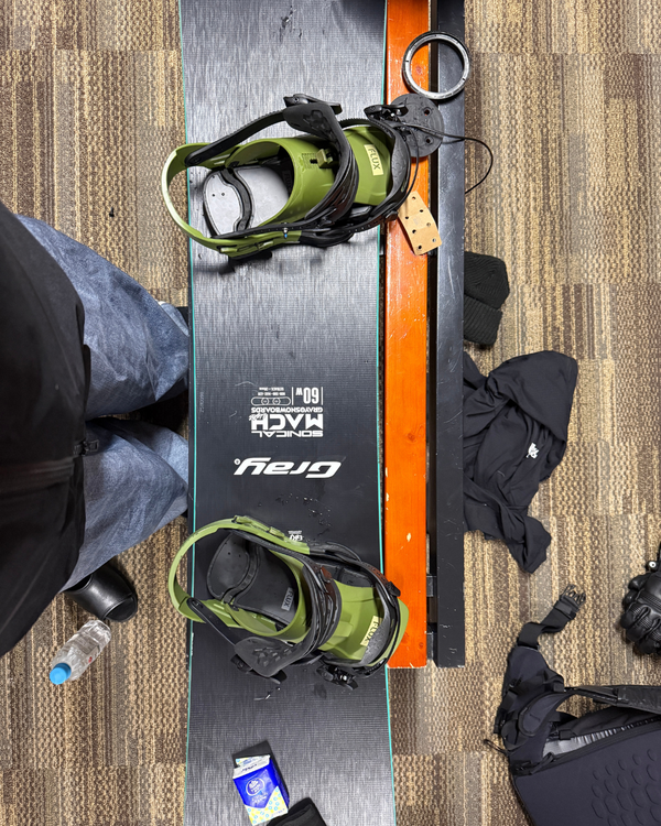 自撮り🤳＆愛用スノーボード🏂️