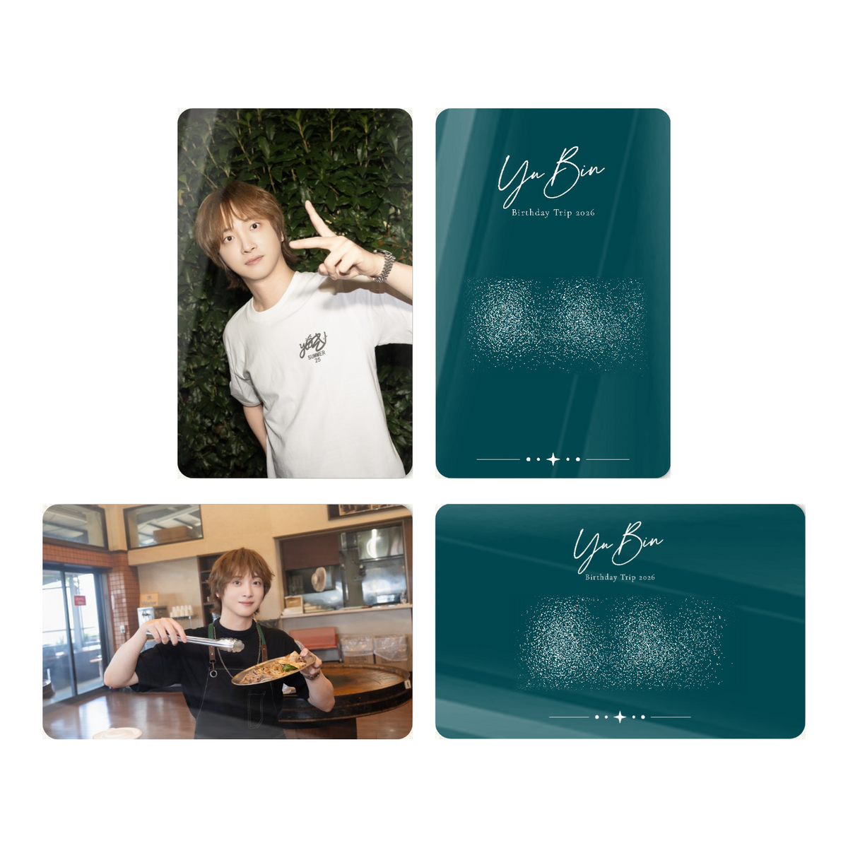 フォトカード2枚セット C《YuBin｜于斌 Birthday Trip 2026》