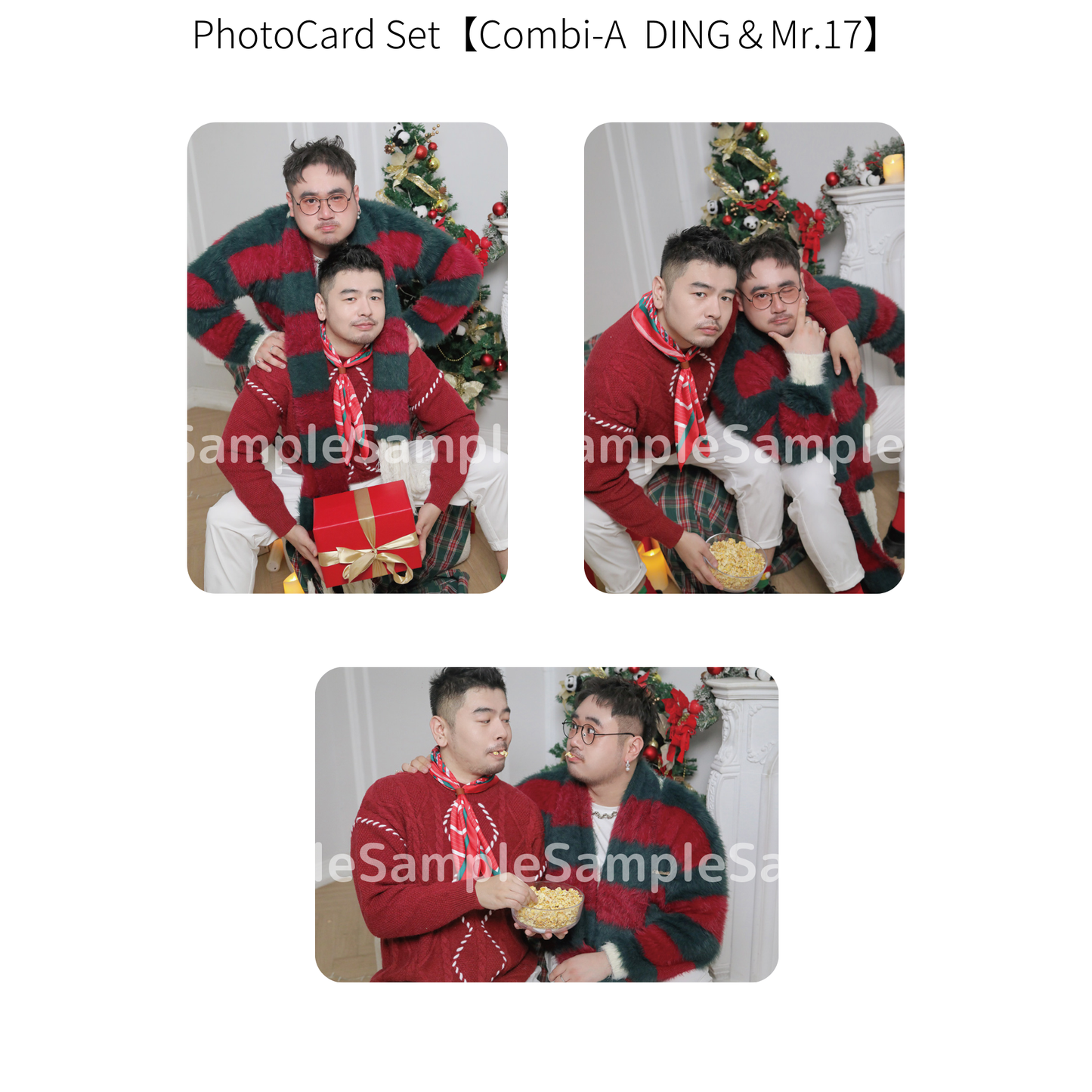 《熊猫堂ProducePandas》"Xmas Live Tour 2024"フォトカード【Combi-A】｜Photo card【Combi-A】