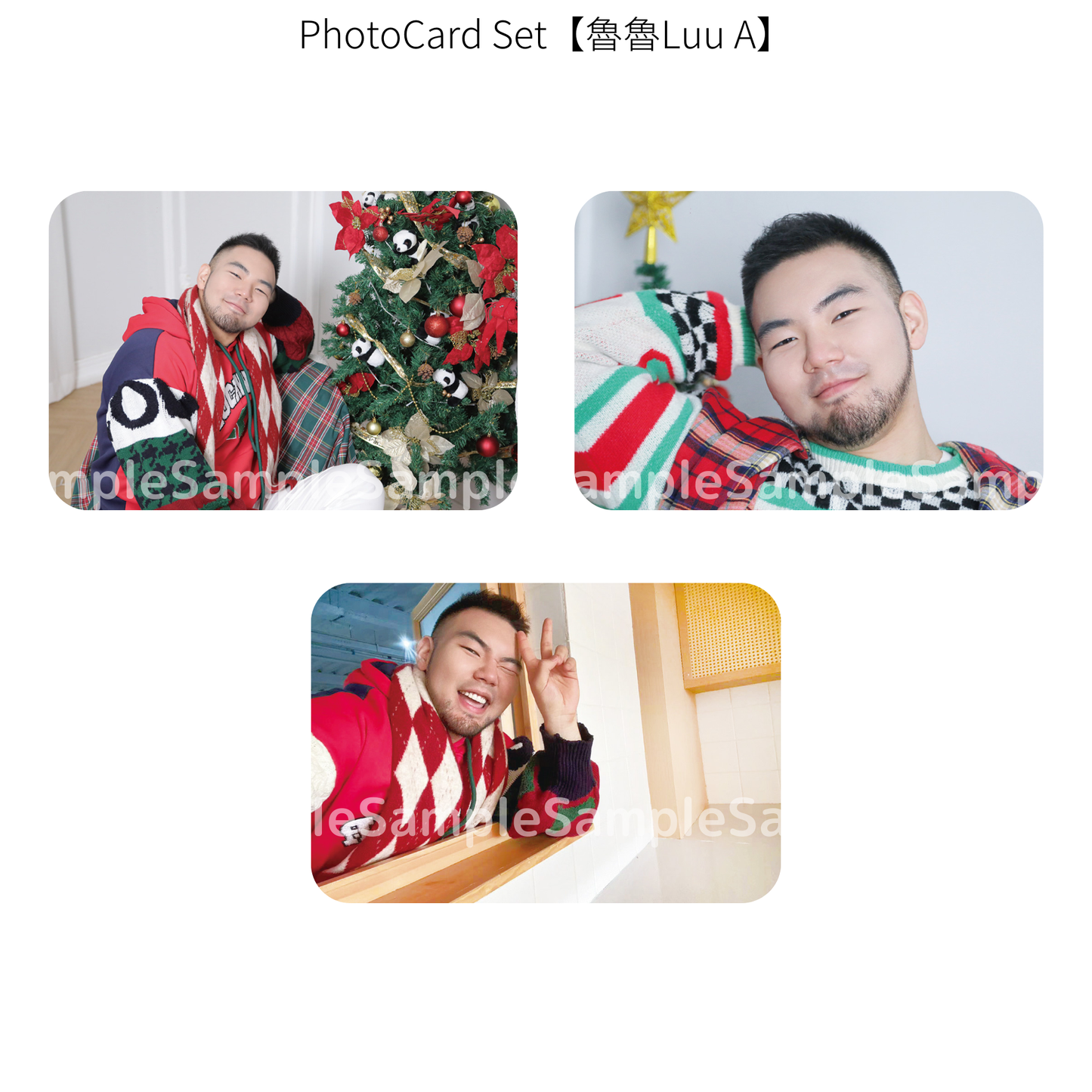 《熊猫堂ProducePandas》"Xmas Live Tour 2024" 魯魯フォトカードセット【A】【B】【C】｜Luu Photo Card set【A】【B】【C】