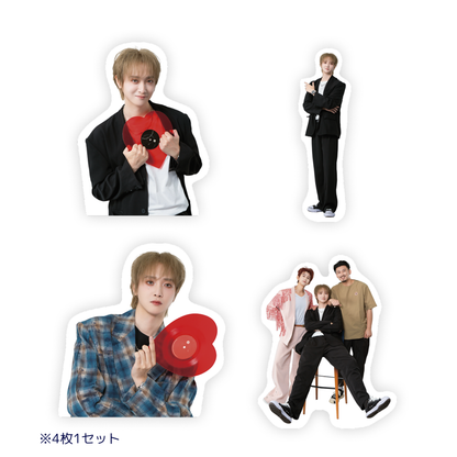 ステッカー4枚セット《Yubin Fan Event in Japan 「Bon Voyage！」》