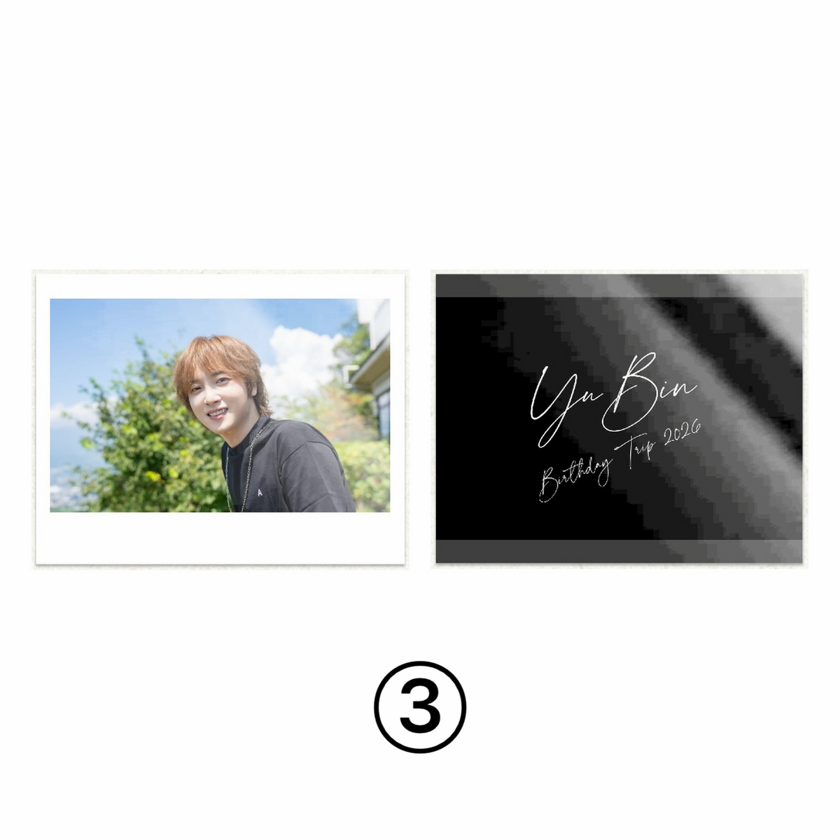 チェキ風ブロマイド《YuBin｜于斌 Birthday Trip 2026》
